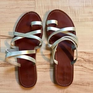 Missimo Gold Strap Sandals
